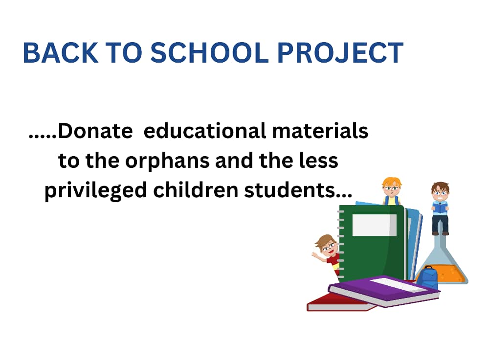 Students receiving education support materials